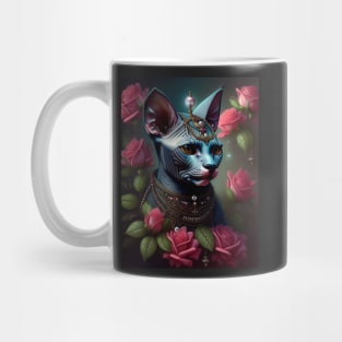 The Sphynx Queen and her Rose Throne Mug